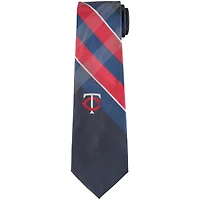 Men's Minnesota Twins Woven Poly Grid Tie
