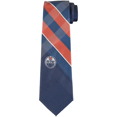Men's Edmonton Oilers Woven Poly Grid Tie