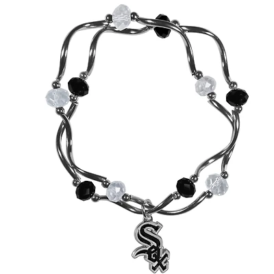 Women's Chicago White Sox Bead Stretch Bracelet