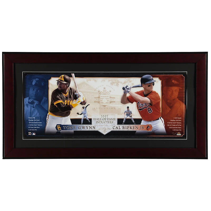 Cal Ripken Jr Baltimore Orioles 12" x 36" Framed Career Composite Photoramic