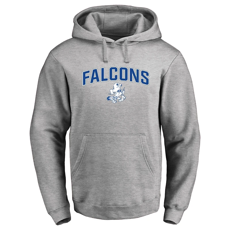 Men's Ash Air Force Falcons Proud Mascot Pullover Hoodie