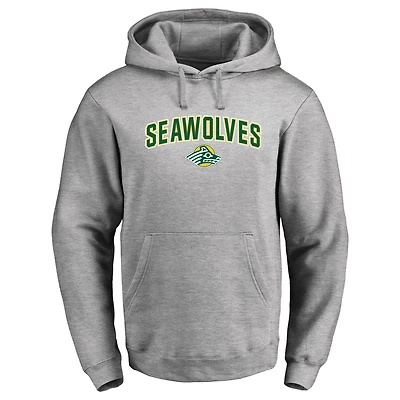 Men's Ash Alaska Anchorage Seawolves Proud Mascot Pullover Hoodie