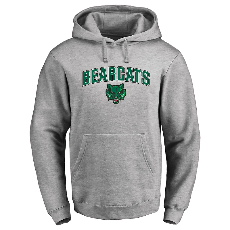 Men's Ash Binghamton Bearcats Proud Mascot Pullover Hoodie