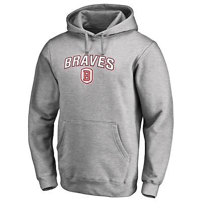 Men's Ash Bradley Braves Proud Mascot Pullover Hoodie