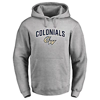 Men's Ash GW Colonials Proud Mascot Pullover Hoodie