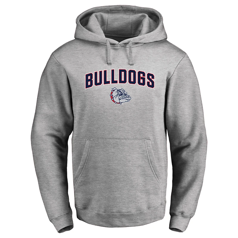 Men's Ash Gonzaga Bulldogs Proud Mascot Pullover Hoodie