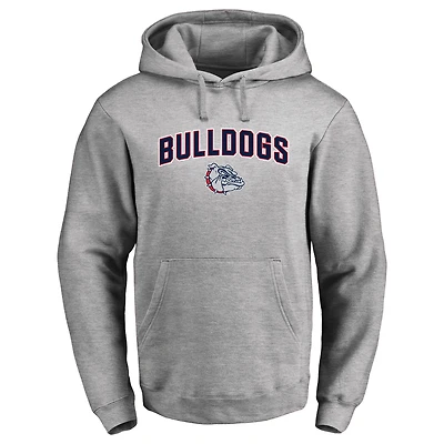 Men's Ash Gonzaga Bulldogs Proud Mascot Pullover Hoodie