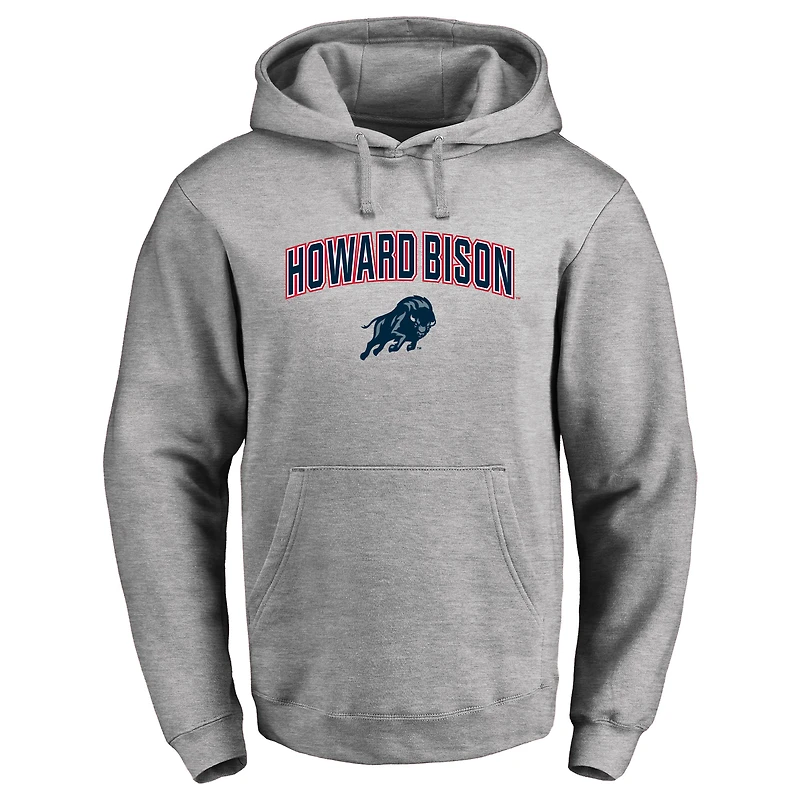 Men's Ash Howard Bison Proud Mascot Pullover Hoodie