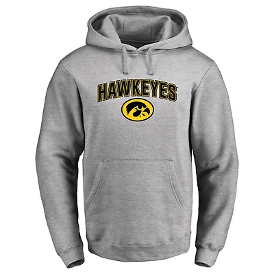 Men's Ash Iowa Hawkeyes Proud Mascot Pullover Hoodie