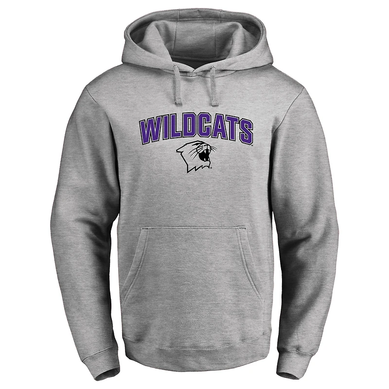 Men's Ash Northwestern Wildcats Proud Mascot Pullover Hoodie