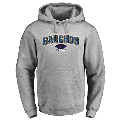 Men's Ash UC Santa Barbara Gauchos Proud Mascot Pullover Hoodie