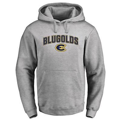 Men's Ash Wisconsin Eau Claire Blugolds Proud Mascot Pullover Hoodie