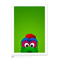 Philadelphia Phillies Phillie Phanatic 14" x 20" Minimalist Mascot Art Giclee