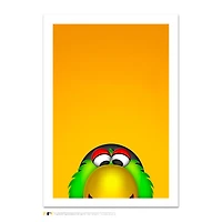 Pittsburgh Pirates Pirate Parrot 14" x 20" Minimalist Mascot Art Giclee