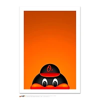 Baltimore Orioles Oriole Bird 24" x 32" Minimalist Mascot Art Giclee
