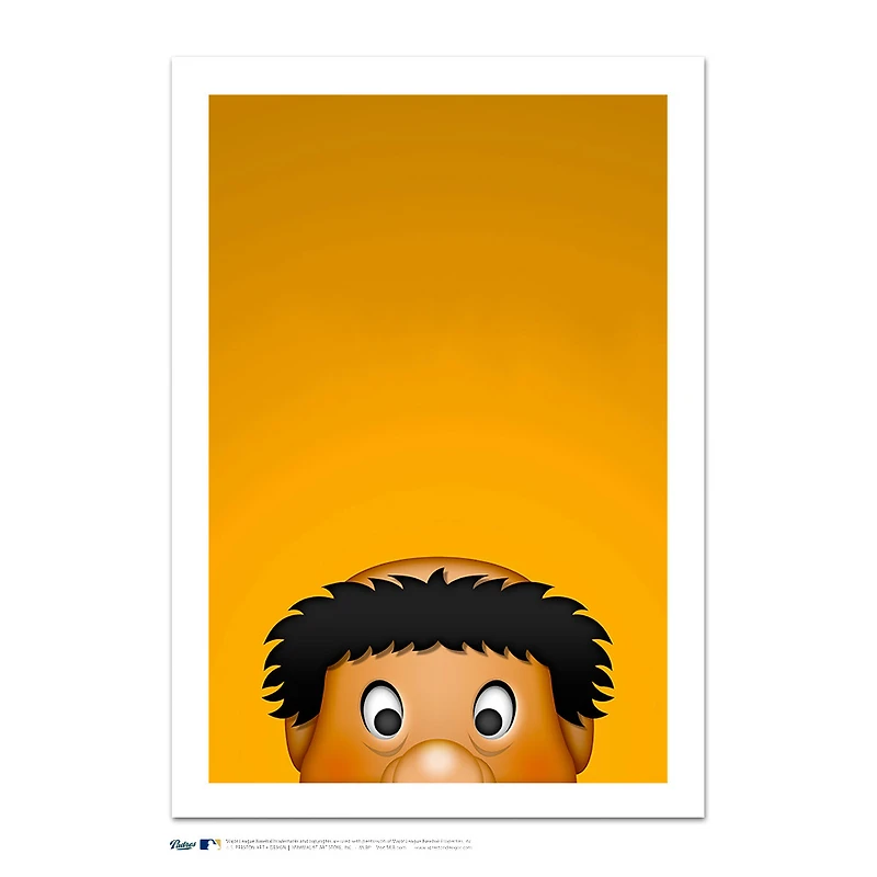 San Diego Padres Swinging Friar 24" x 32" Minimalist Mascot Art Giclee