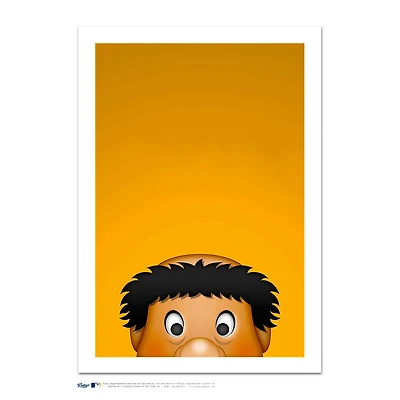 San Diego Padres Swinging Friar 24" x 32" Minimalist Mascot Art Giclee
