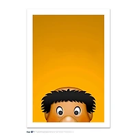 San Diego Padres Swinging Friar 24" x 32" Minimalist Mascot Art Giclee