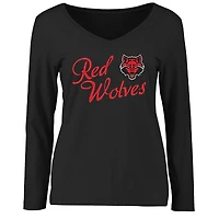 Women's Black Arkansas State Red Wolves Dora Long Sleeve T-Shirt