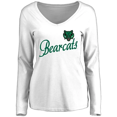 Women's White Binghamton Bearcats Dora Long Sleeve T-Shirt