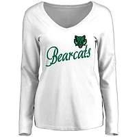 Women's White Binghamton Bearcats Dora Long Sleeve T-Shirt