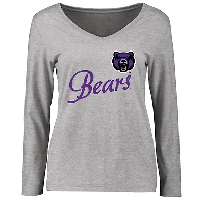 Women's Ash Central Arkansas Bears Dora Long Sleeve T-Shirt