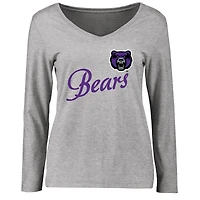 Women's Ash Central Arkansas Bears Dora Long Sleeve T-Shirt