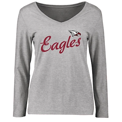 Women's Ash North Carolina Central Eagles Dora Long Sleeve T-Shirt