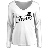 Women's White Providence Friars Dora Long Sleeve T-Shirt