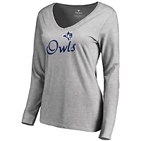 Women's Ash Rice Owls Dora Long Sleeve T-Shirt