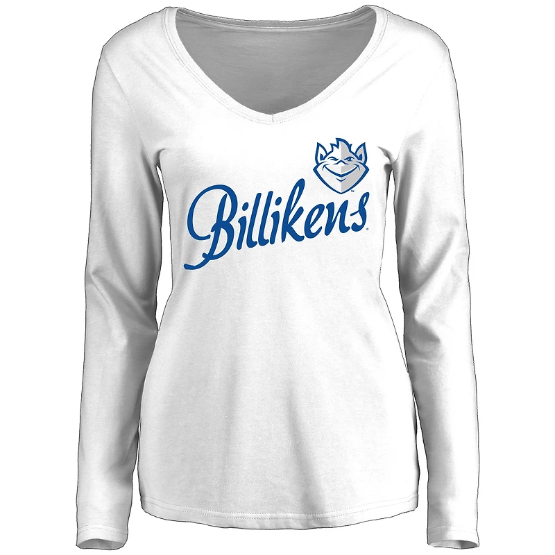 Women's White Saint Louis Billikens Dora Long Sleeve T-Shirt