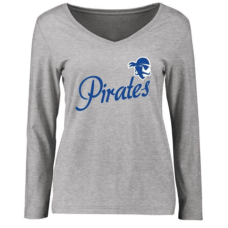 Women's Ash Seton Hall Pirates Dora Long Sleeve T-Shirt