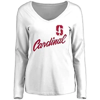 Women's White Stanford Cardinal Dora Long Sleeve T-Shirt