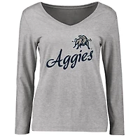 Women's Ash Utah State Aggies Dora Long Sleeve T-Shirt