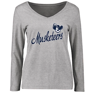 Women's Ash Xavier Musketeers Dora Long Sleeve T-Shirt