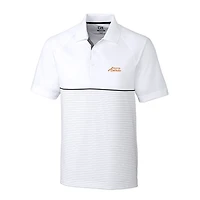 Men's Cutter & Buck White/Gray Houston Astros Junction Stripe DryTec Polo