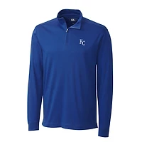 Men's Cutter & Buck Royal Kansas City Royals Belfair Half-Zip Pullover Jacket