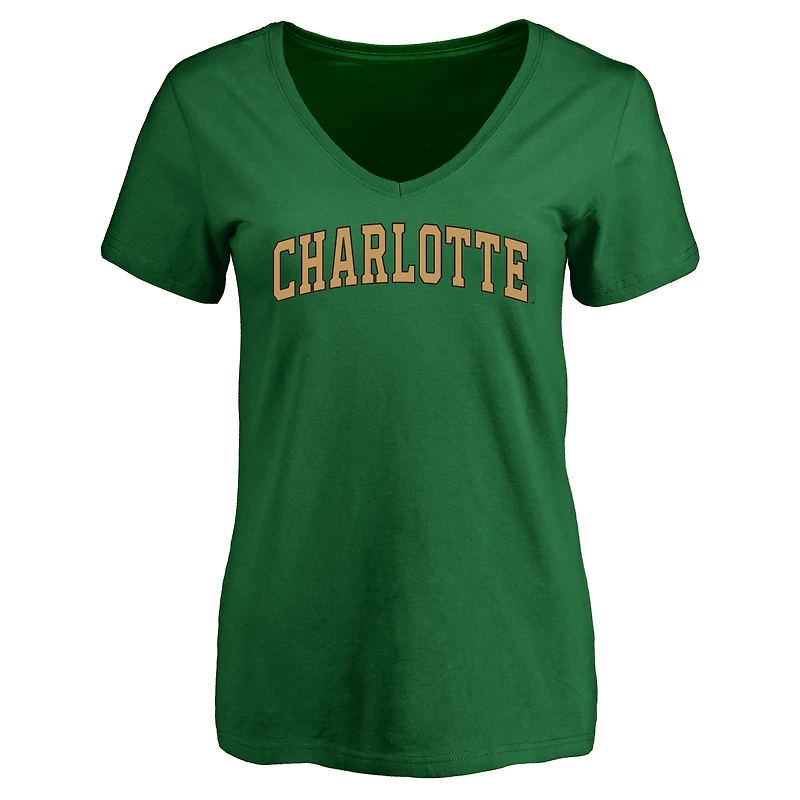 Women's Kelly Green Charlotte 49ers Everyday T-Shirt