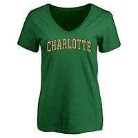 Women's Kelly Green Charlotte 49ers Everyday T-Shirt