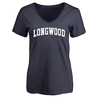 Women's Navy Longwood Lancers Everyday V-Neck T-Shirt