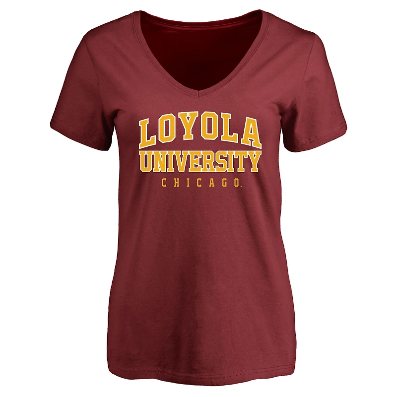 Women's Maroon Loyola Chicago Ramblers Everyday T-Shirt