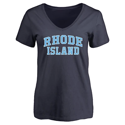 Women's Navy Rhode Island Rams Everyday T-Shirt