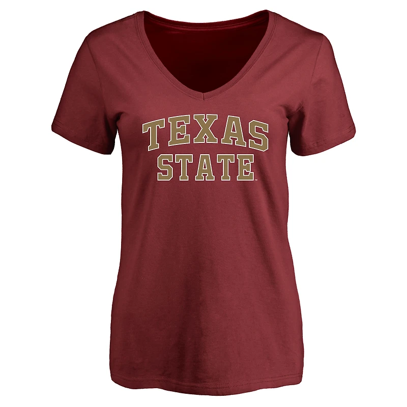 Women's Maroon Texas State Bobcats Everyday T-Shirt