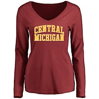 Women's Maroon Cent. Michigan Chippewas Everyday Long Sleeve T-Shirt