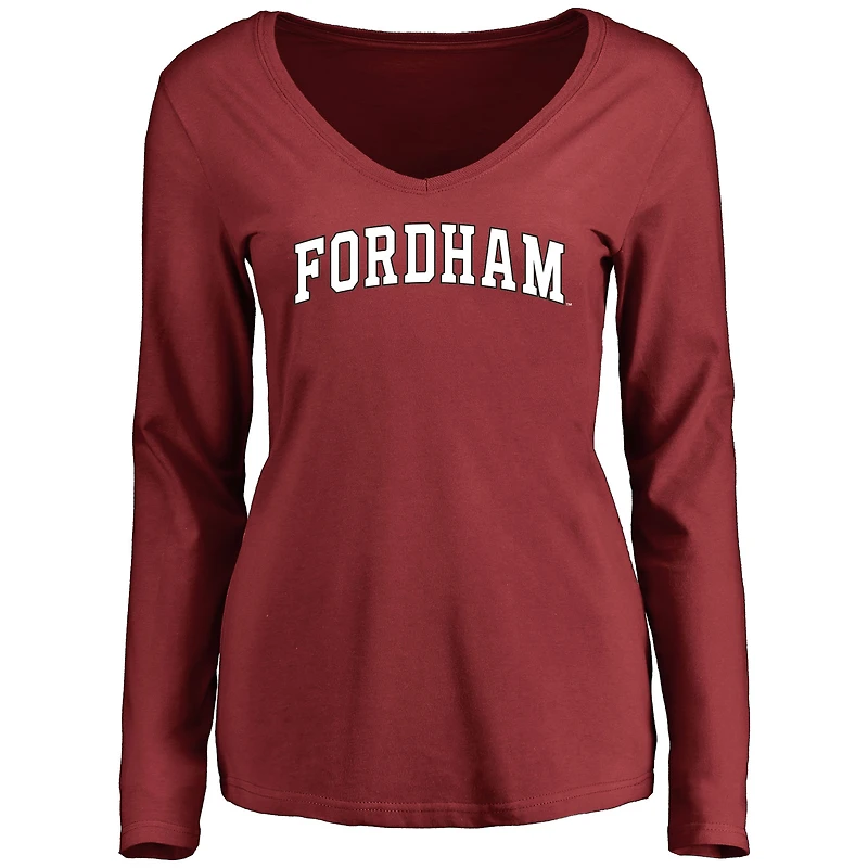 Women's Maroon Fordham Rams Everyday Long Sleeve T-Shirt