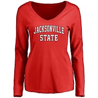 Women's Red Jacksonville State Gamecocks Everyday Long Sleeve T-Shirt