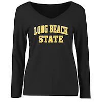 Women's Black Cal State Long Beach The Beach Everyday Long Sleeve T-Shirt