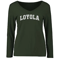 Women's Green Loyola Greyhounds Everyday Long Sleeve T-Shirt