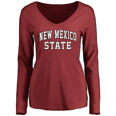 Women's Maroon New Mexico State Aggies Everyday Long Sleeve T-Shirt