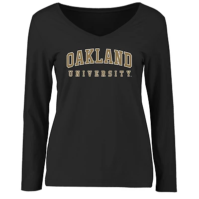 Women's Black Oakland Golden Grizzlies Everyday Long Sleeve T-Shirt